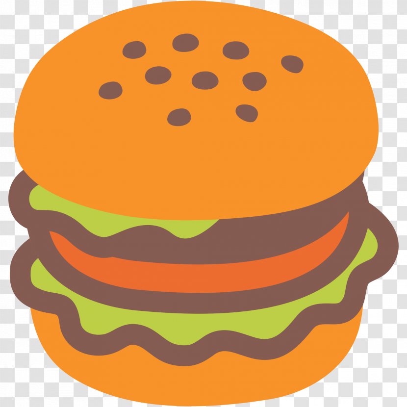Hamburger Cheeseburger Emoji Android Sticker - Food - Burger And Sandwich Transparent PNG