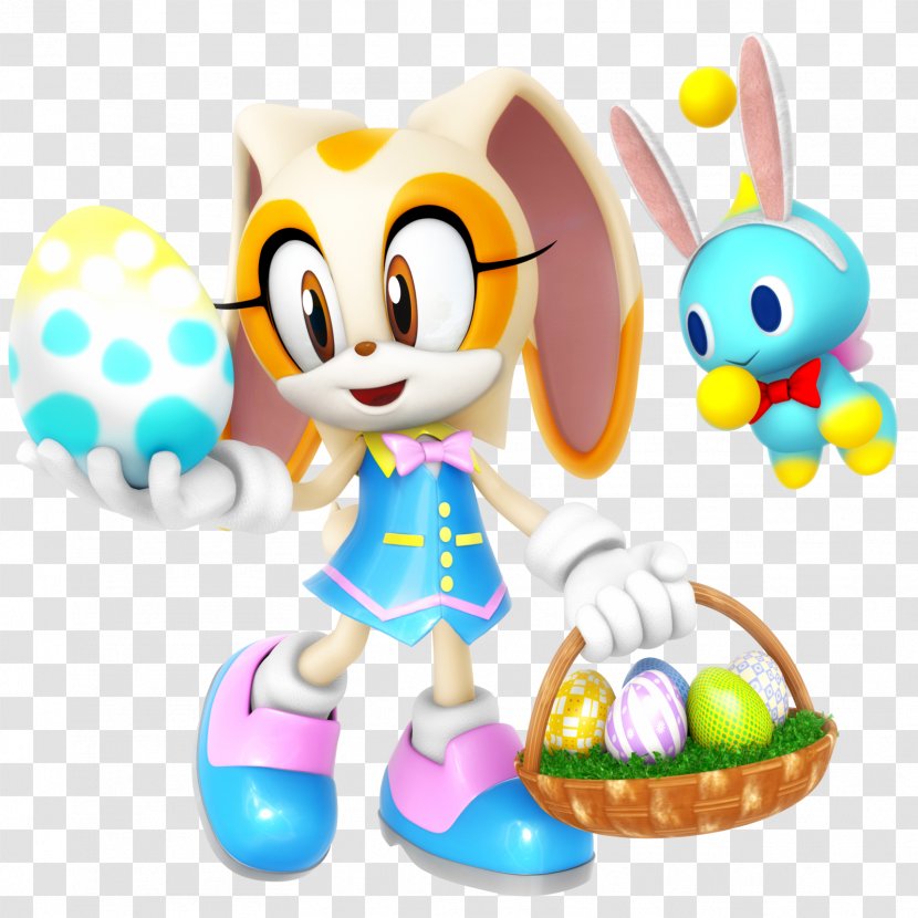 Cream The Rabbit Easter Bunny Amy Rose Transparent PNG