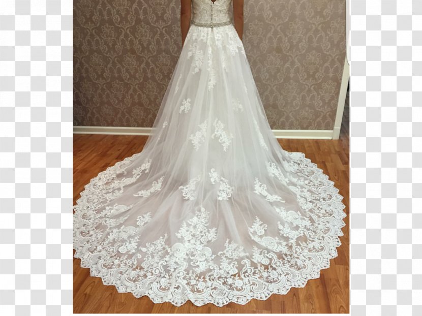 Wedding Dress Satin Shoulder Ruffle - Lace Transparent PNG