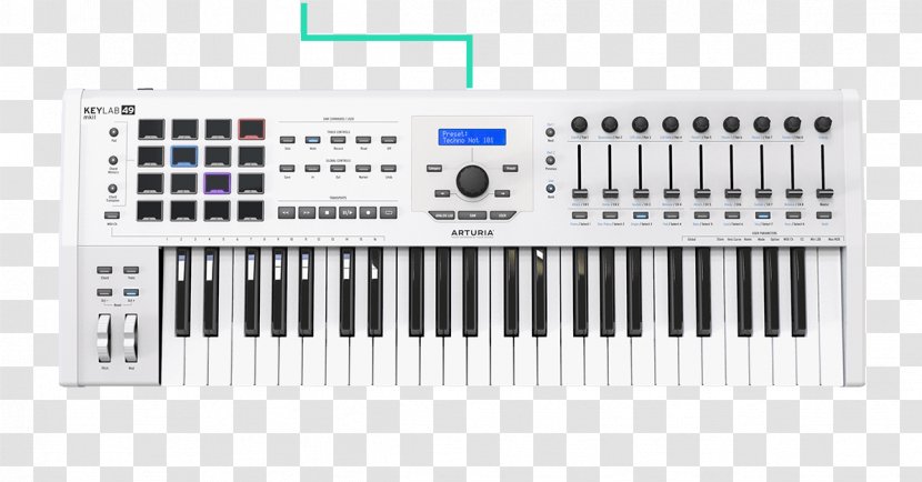 MIDI Controllers Arturia Keylab-MKII-49 Keyboard - Musical Transparent PNG