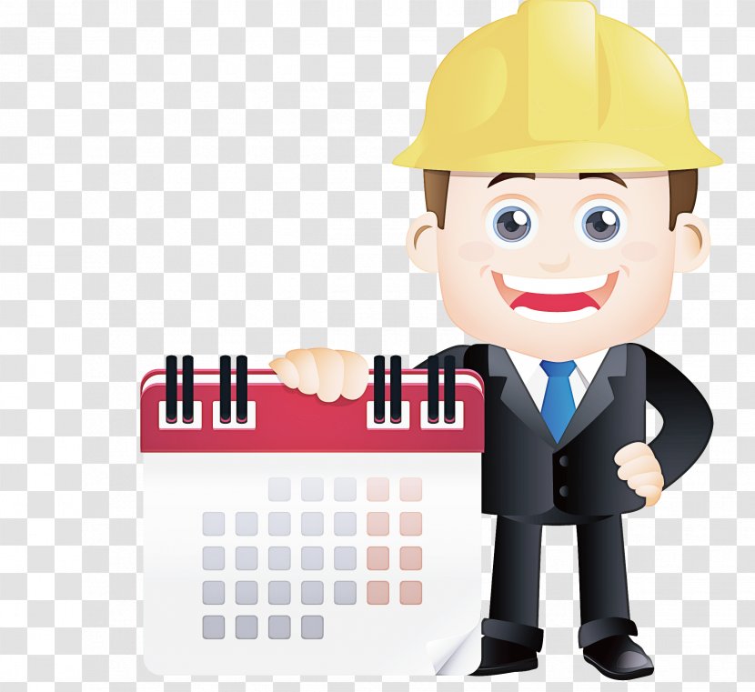 Cartoon Construction Worker Headgear Job Hat Transparent PNG