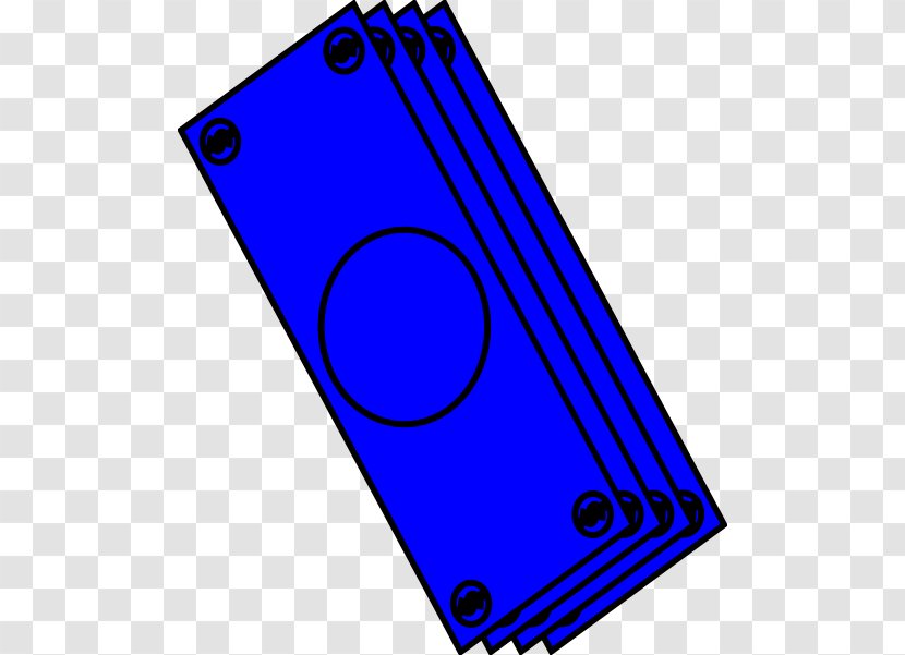 Clip Art Image Vector Graphics - Electric Blue - Dollar Bill Drawing Transparent PNG