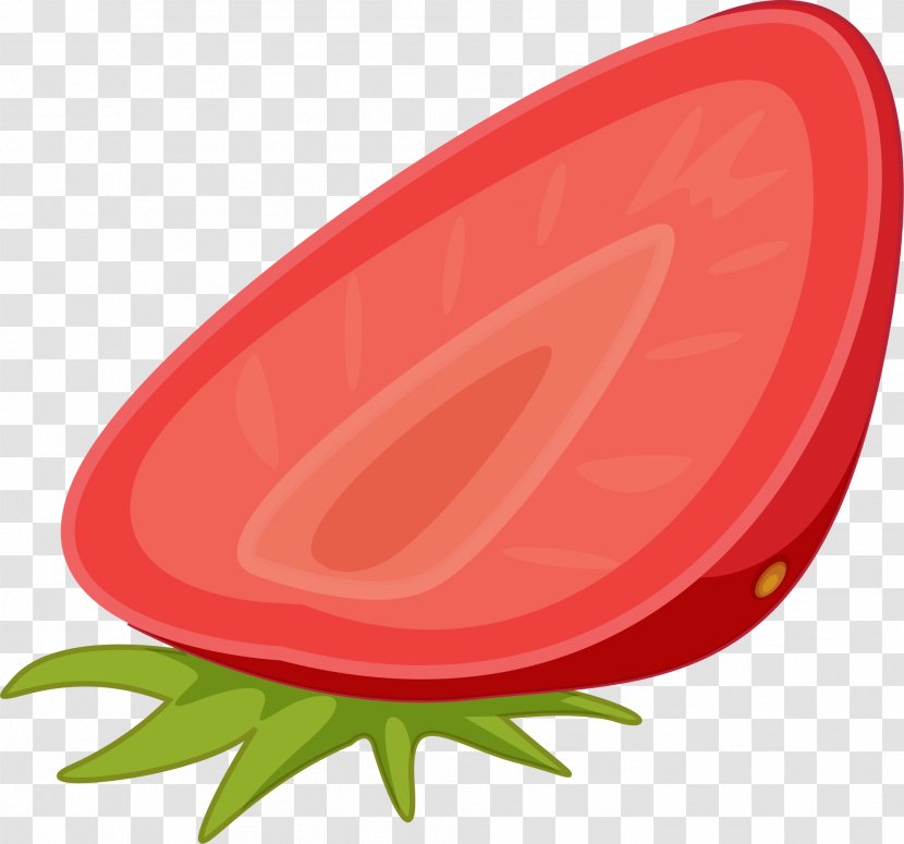 Strawberry Pie Aedmaasikas Fruit - Peach - Little Fresh Red Transparent PNG