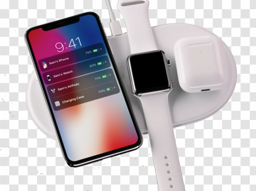 IPhone X AirPower Battery Charger AirPods Apple Watch Series 3 Transparent PNG