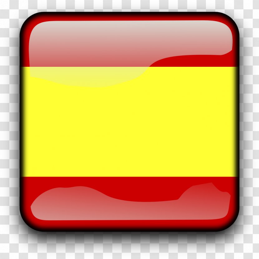 Flag Of Spain Car - Red - Button Transparent PNG