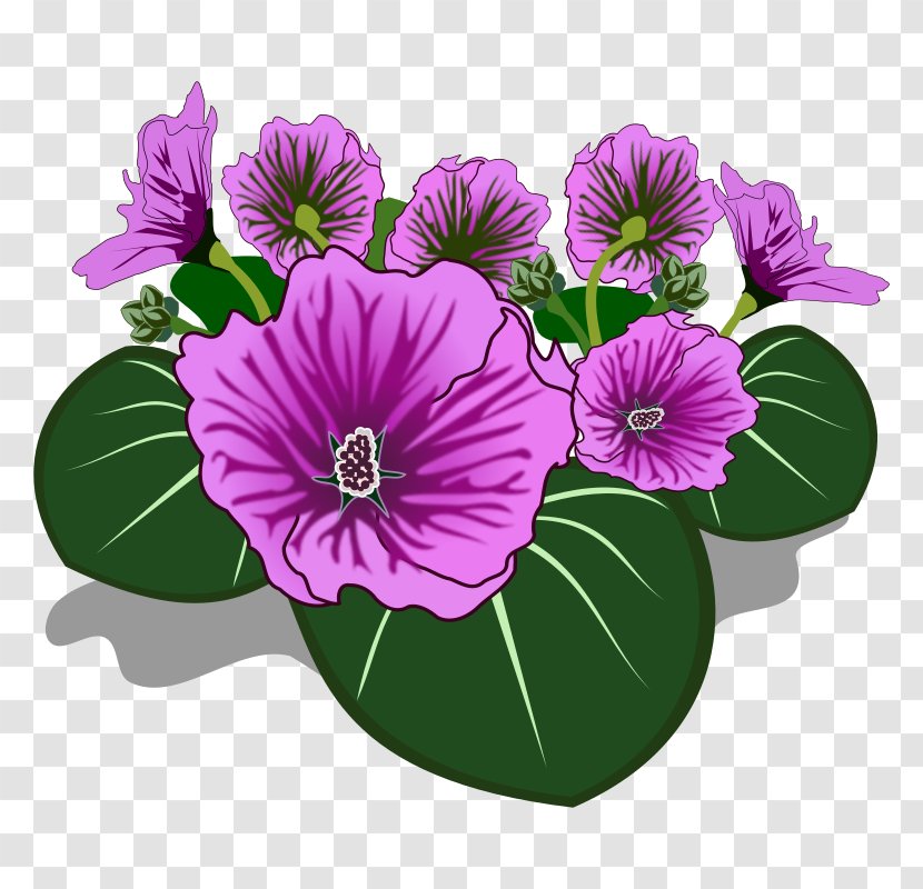 Flower Drawing Clip Art - Flowering Plant - Small Transparent PNG