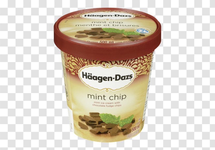 Chocolate Chip Cookie Dough Ice Cream Dairy Products Häagen-Dazs Mint - Ingredient Transparent PNG