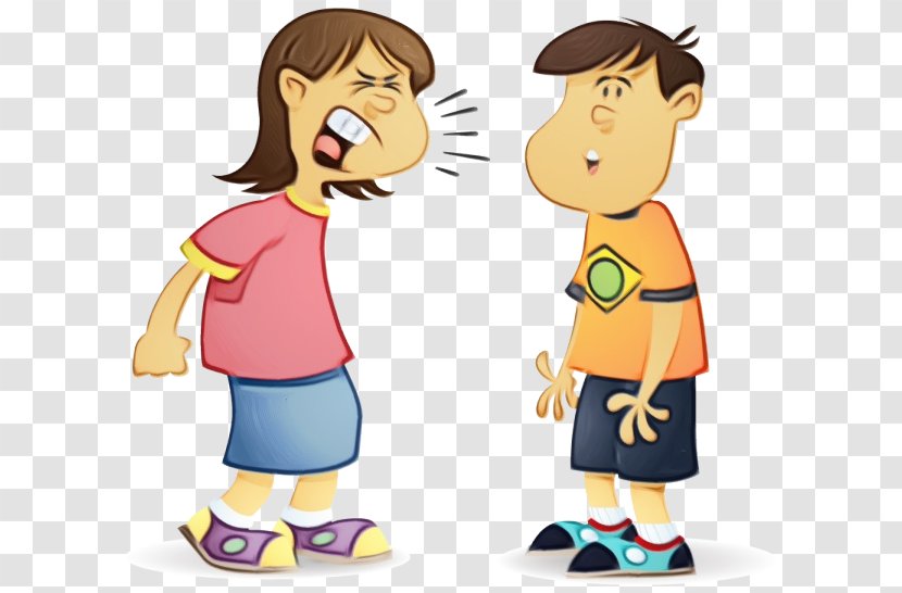 Cartoon Animated Child Interaction Friendship - Playing With Kids Gesture Transparent PNG