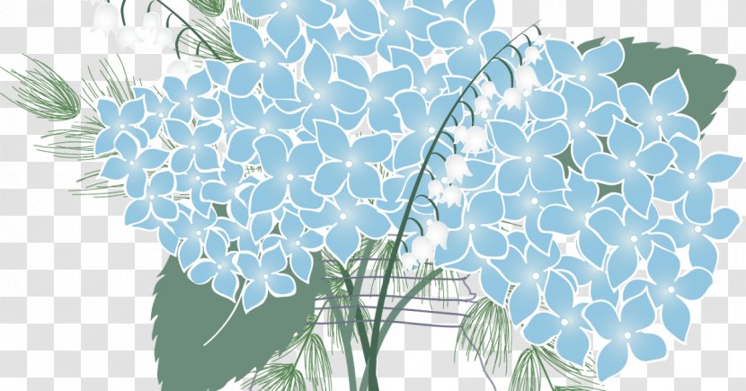 French Hydrangea Mason Jar Oakleaf Flower Clip Art - Flora Transparent PNG