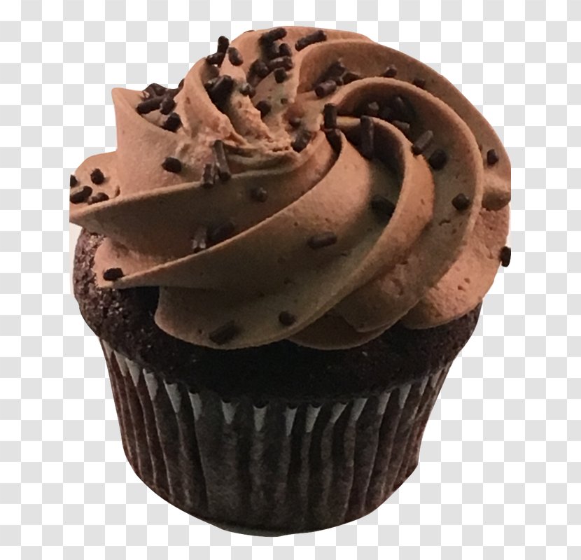 Cupcake Ganache Chocolate Brownie Cake Truffle - Fudge - Flavor Transparent PNG