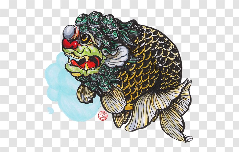 Ranchu Ryukin Lionhead Butterfly Koi Art - Lion Head Transparent PNG