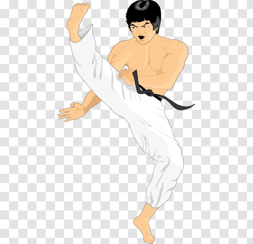 Karate Animation Martial Arts Clip Art - Heart - Handsome Man Transparent PNG