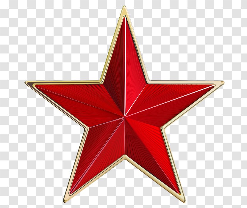 Stencil Art - Red - Star Transparent PNG