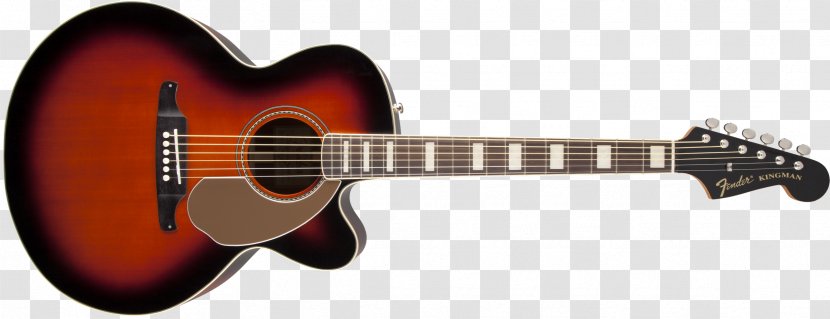 Fender California Series Musical Instruments Corporation Acoustic Guitar Acoustic-electric - Flower Transparent PNG