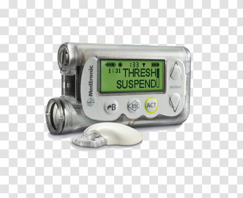 Insulin Pump Continuous Glucose Monitor Minimed Paradigm Diabetes Mellitus Medtronic - Hardware Transparent PNG