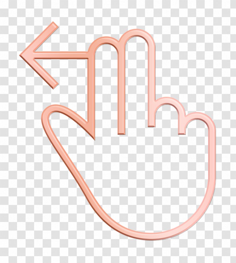 Fingers Icon Gesture Hand - Left - Heart Logo Transparent PNG