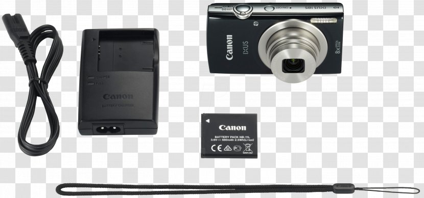 Canon IXUS 185 20 Megapixel Compact Camera - Accessory - Silver6.8 Cm (2.7inch EOS PowerShot ELPH 180 Point-and-shoot CameraCamera Transparent PNG