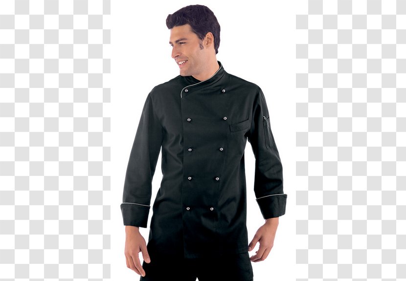 Chef's Uniform Cook Jacket Clothing - Apron Transparent PNG