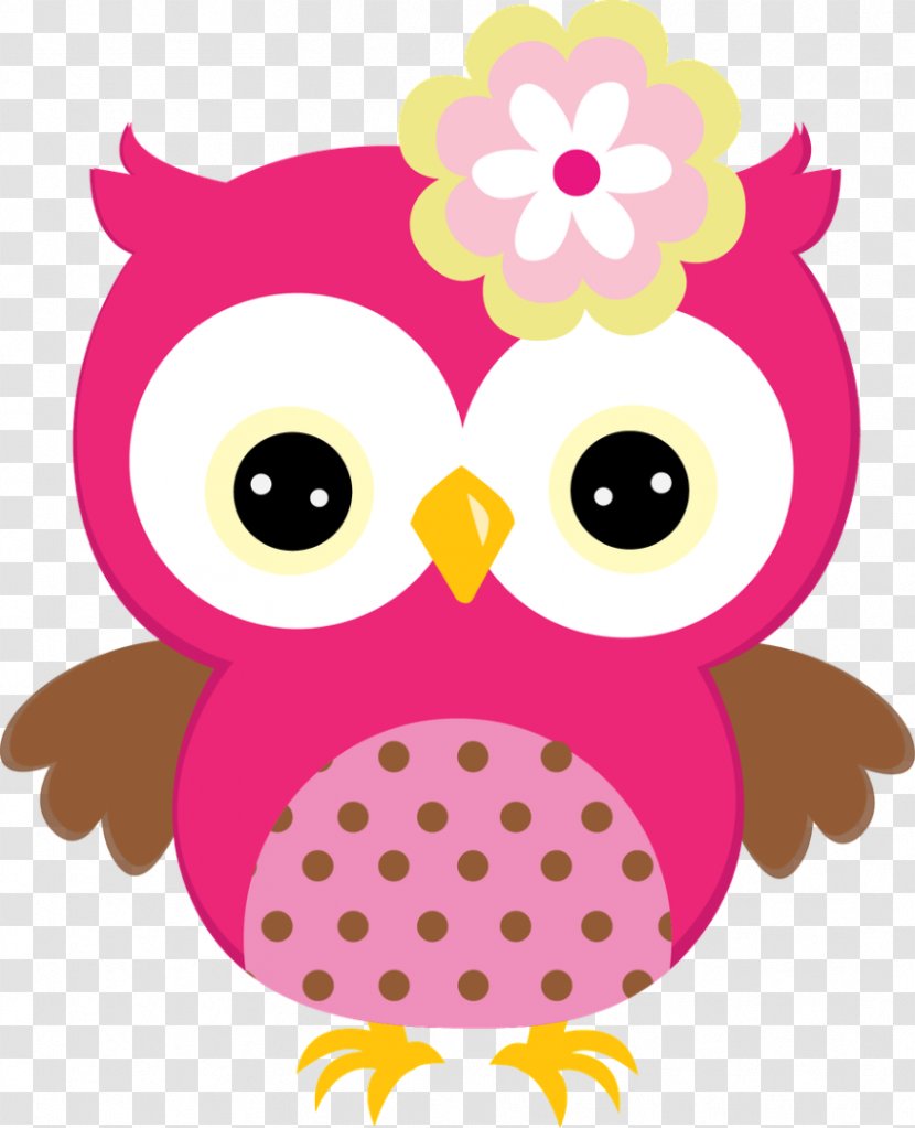 Owl Clip Art - Pink - Kiwi Bird Transparent PNG