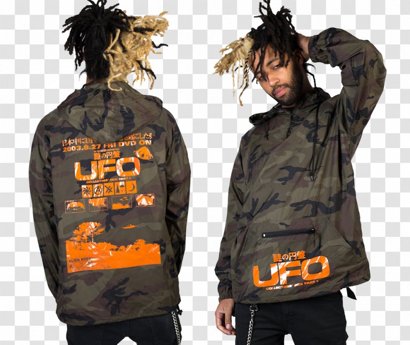 Hoodie Unidentified Flying Object Windbreaker Extraterrestrial Life Jacket - Hood Transparent PNG