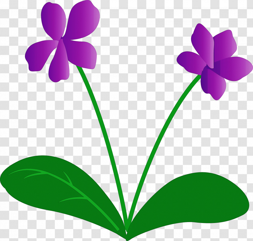 Violet Flower Transparent PNG