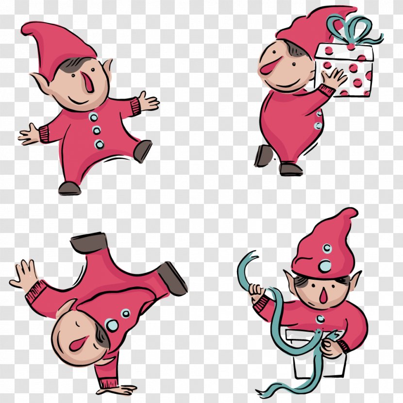 Santa Claus Christmas Ornament Illustration - Hand-drawn Cartoon Character Wizard Transparent PNG