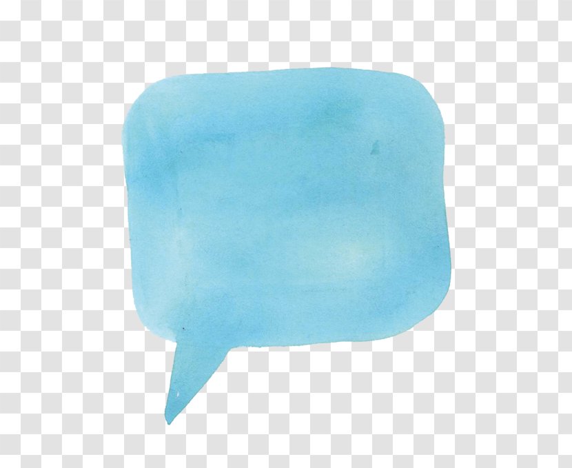 Speech Balloon Watercolor Painting Bubble - Diary - Azure Transparent PNG