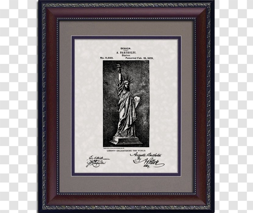 Statue Of Liberty France Design Patent Art - Island - Watercolor Transparent PNG