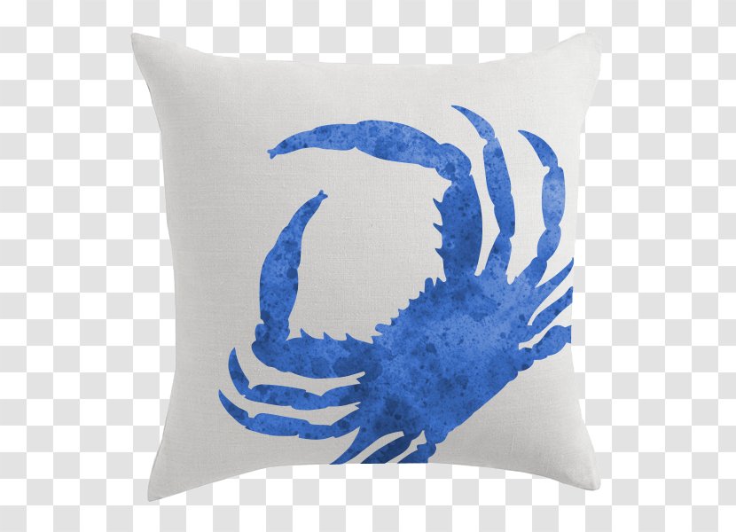 Throw Pillows Cushion Kitchen Sea - Cobalt Blue - Pillow Transparent PNG