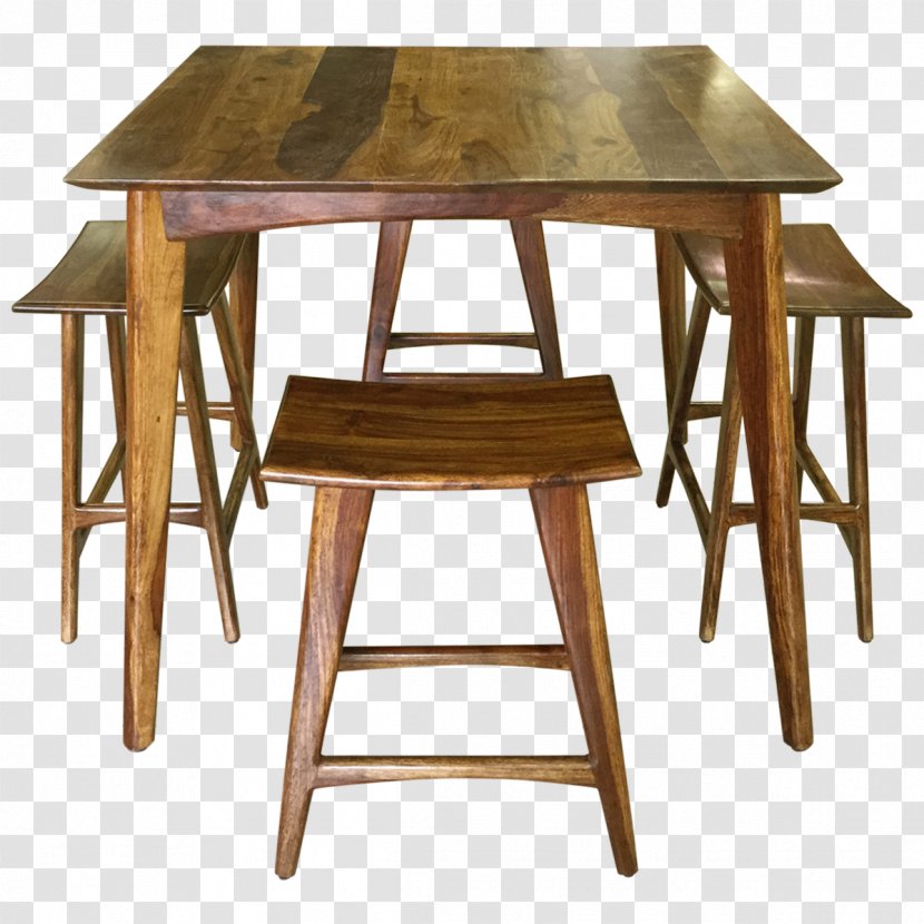 Table Bar Stool Seat Furniture - Wooden Small Transparent PNG