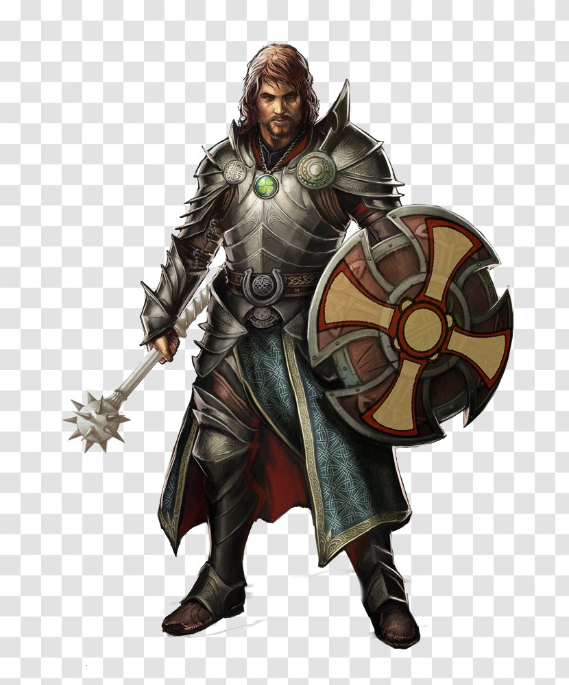 Dungeons & Dragons Pathfinder Roleplaying Game D20 System Fighter Warrior - Paladin - Cleric Transparent PNG
