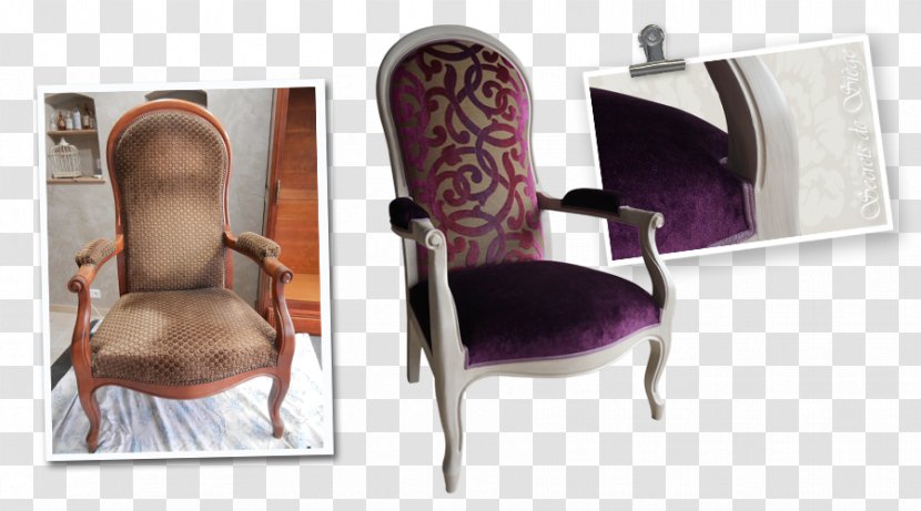 Furniture Chair Table Fauteuil Voltaire - Purple - Crepe Nutella Transparent PNG