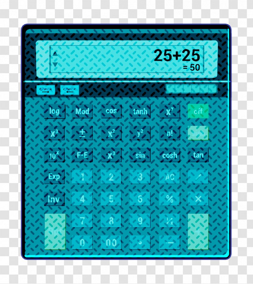 Telephone Icon - Calc - Calculator Office Equipment Transparent PNG