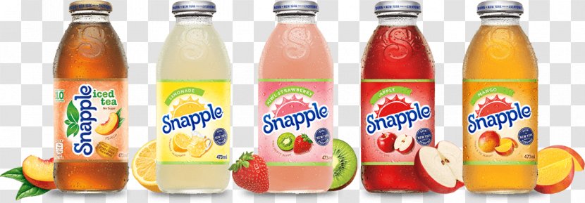 Lemonade Juice Punch Fizzy Drinks Snapple - Strawberry Transparent PNG