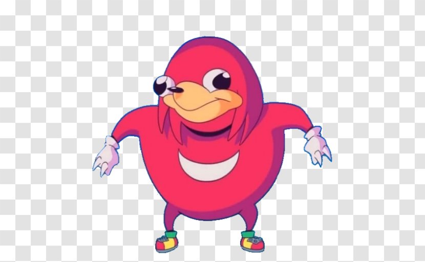 Knuckles The Echidna Sonic & Chaos VRChat Video Game - Ducks Geese And Swans - Art Transparent PNG