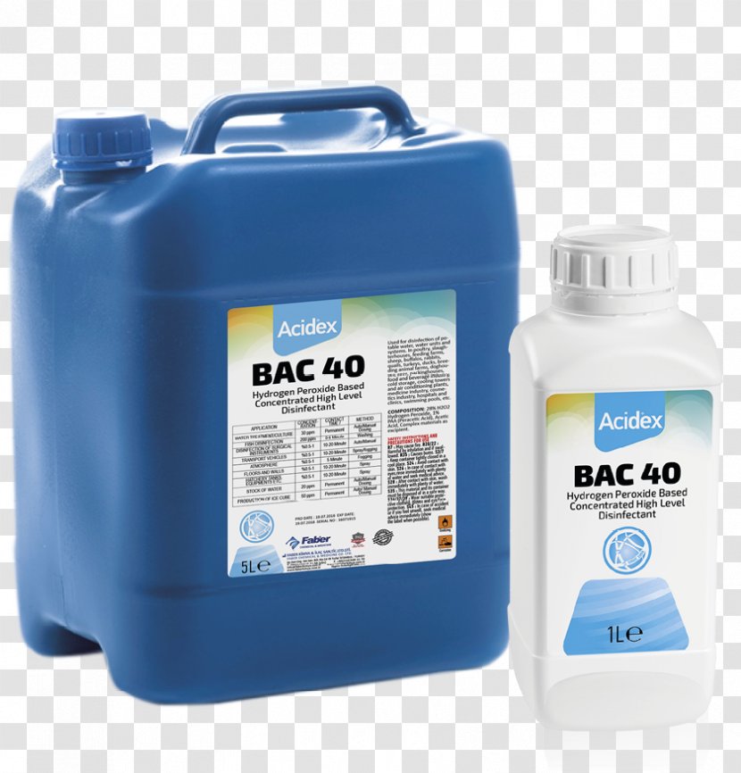 Hydrogen Peroxide Liquid Peracetic Acid Solvent In Chemical Reactions - Disinfectants - Bac Transparent PNG