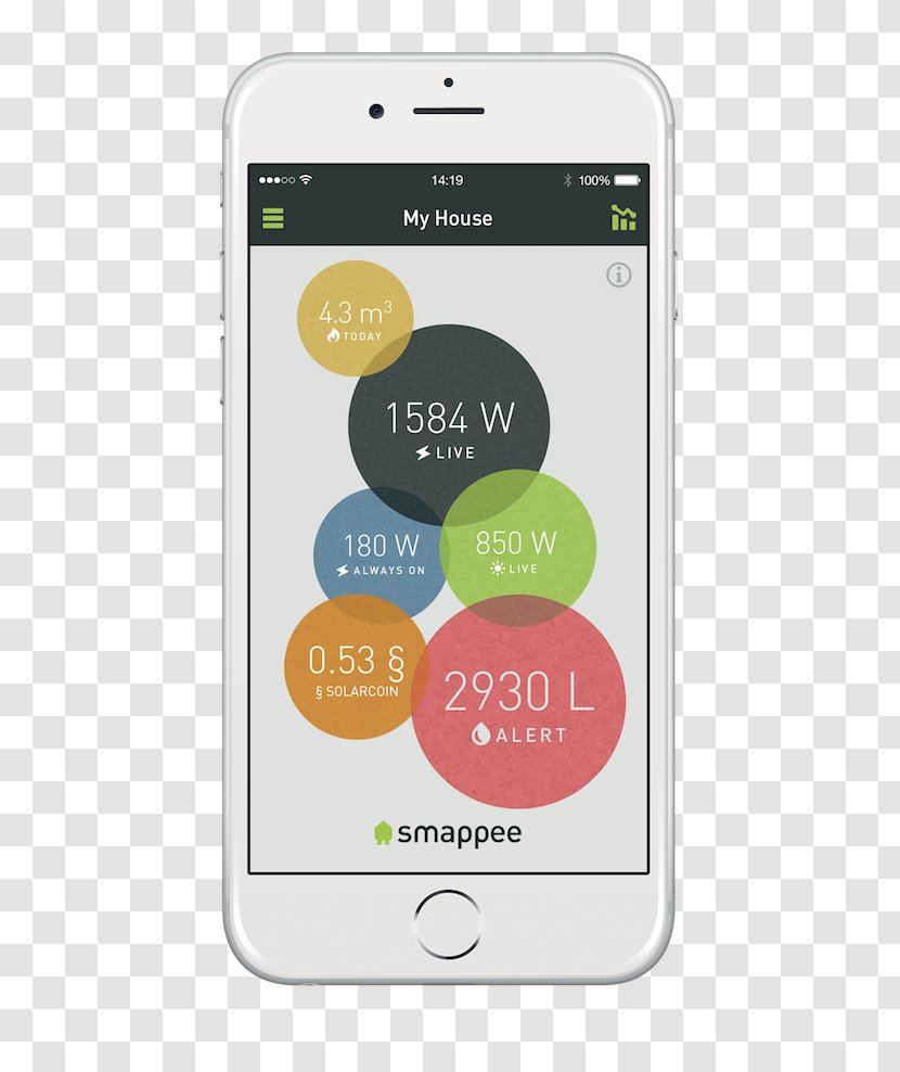 Smartphone Home Energy Monitor Conservation - Consumption Transparent PNG