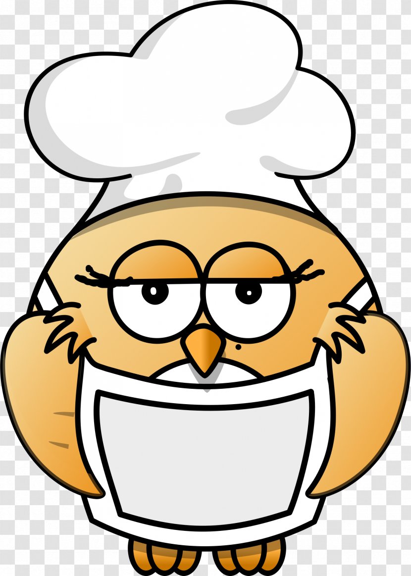 Owl Chef Cooking Clip Art - Happiness - Toto Cliparts Transparent PNG