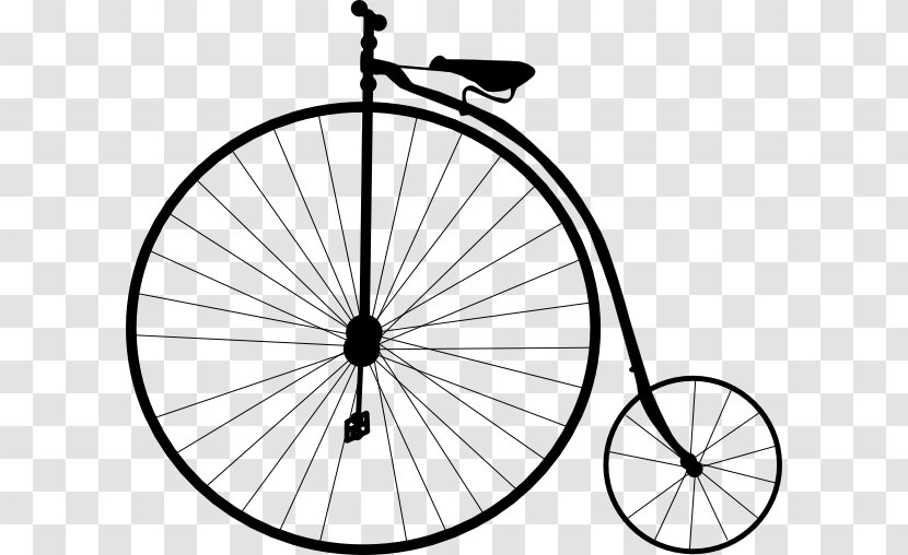 History Of The Bicycle Penny-farthing Cycling Clip Art - Sports Equipment - Big Tire Cliparts Transparent PNG