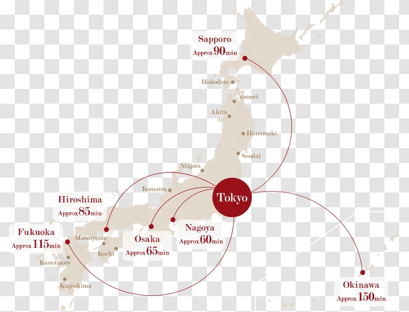 Tokyo Direct Flight Osaka Japan Airlines Largest Cities In By Population Decade - Itinerary With Connections Transparent PNG