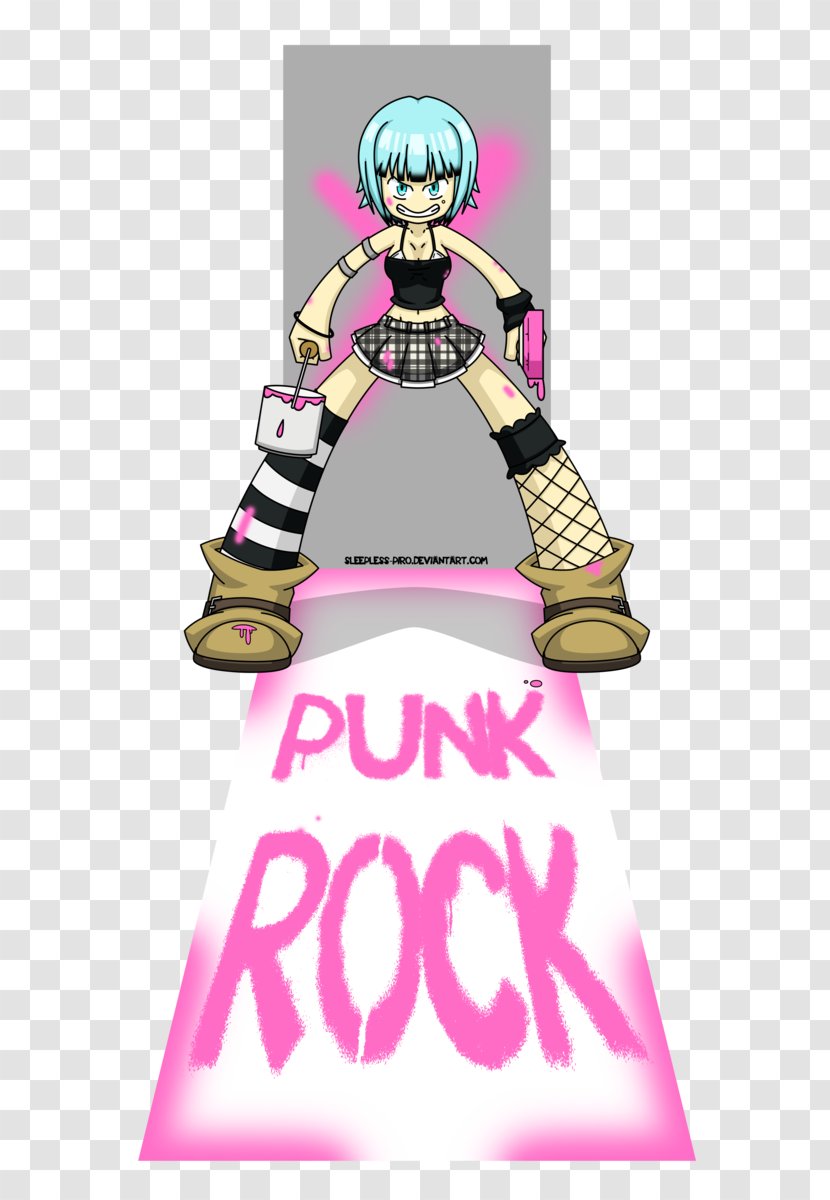 Fiction Graphic Design Cartoon - Pink M - Punk Rock Transparent PNG