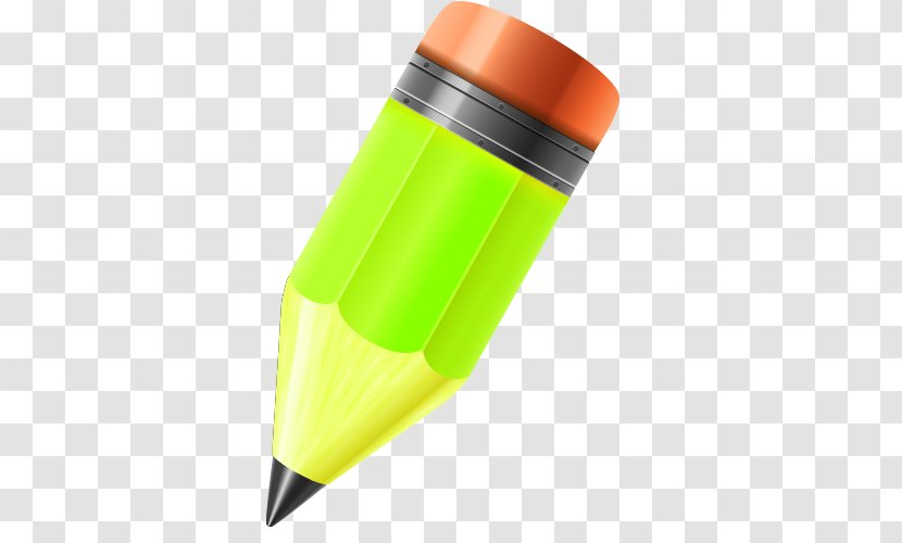 Cartoon Pencil - Yellow Transparent PNG