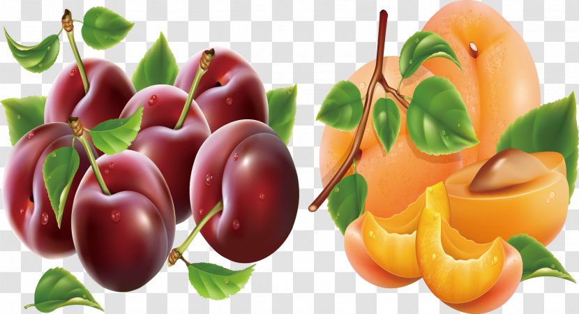Food Vegetarian Cuisine Cherry Peach Vegetarianism - Bell Peppers And Chili Transparent PNG