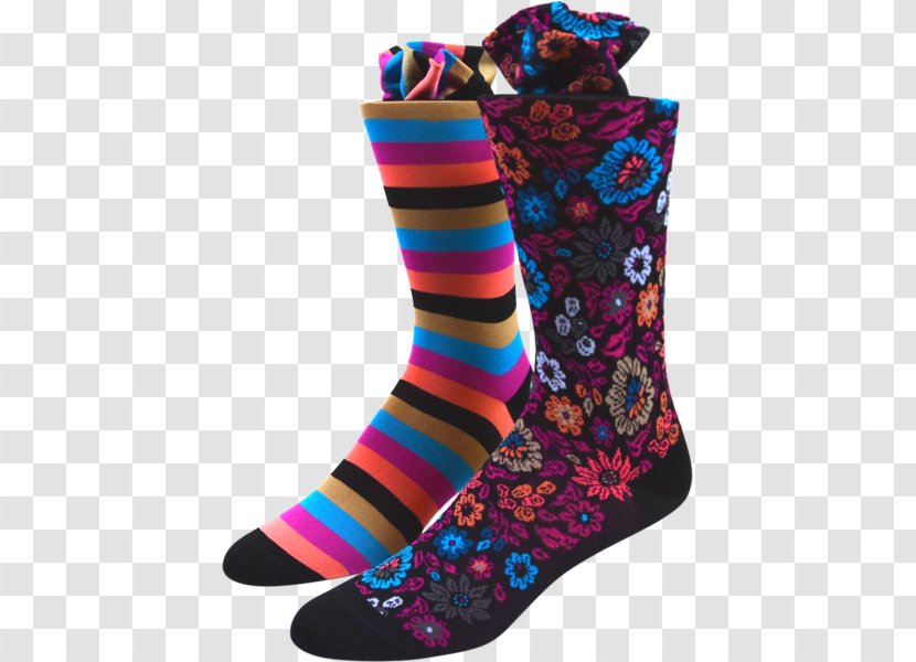 Sock Boot Shoe Cotton Necktie - Falling Petal Transparent PNG