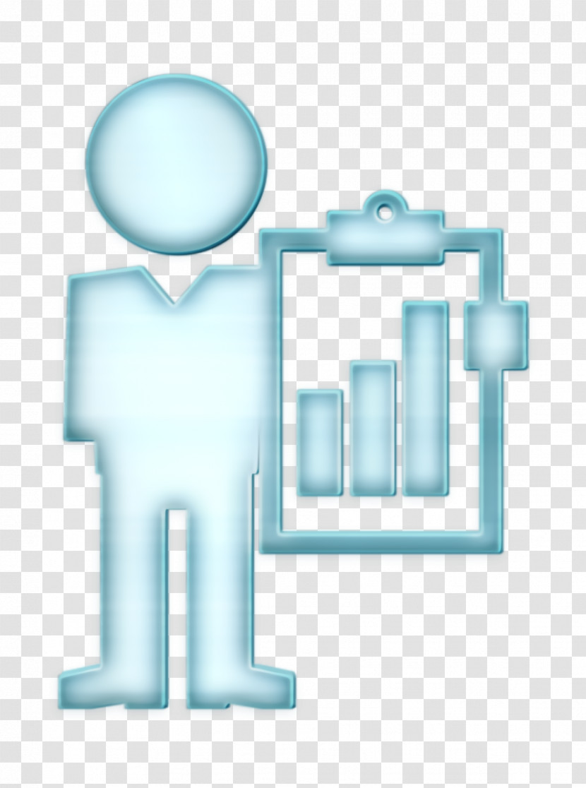Professor With Economy Graphs On A Clipboard Icon Professor Icon Education Icon Transparent PNG