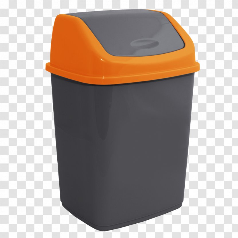 Rubbish Bins & Waste Paper Baskets Plastic Lid - Orange - Design Transparent PNG