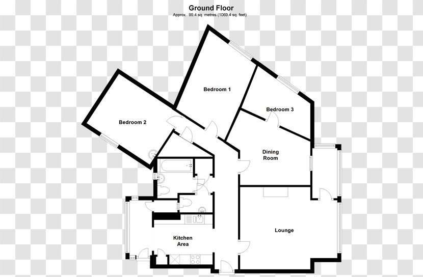 Floor Plan Paper Line Angle - Structure Transparent PNG