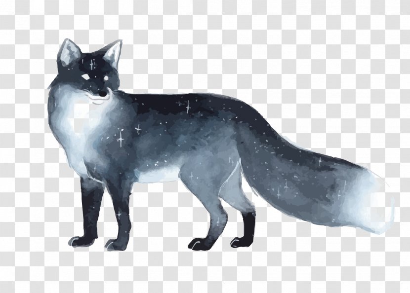 Vector Sky Fox - Cat Like Mammal - Dog Transparent PNG