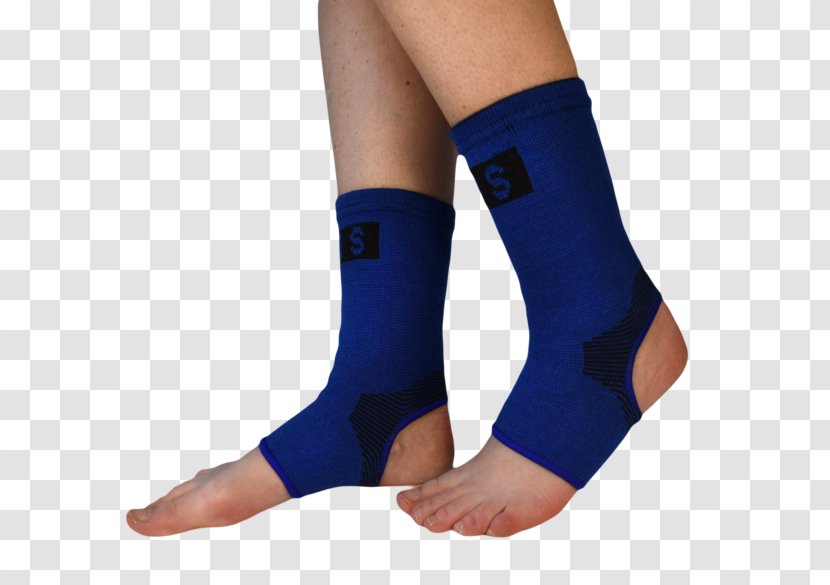 Ankle Cobalt Blue Personal Protective Equipment Knee Foot - Cartoon - Compression Wear Transparent PNG