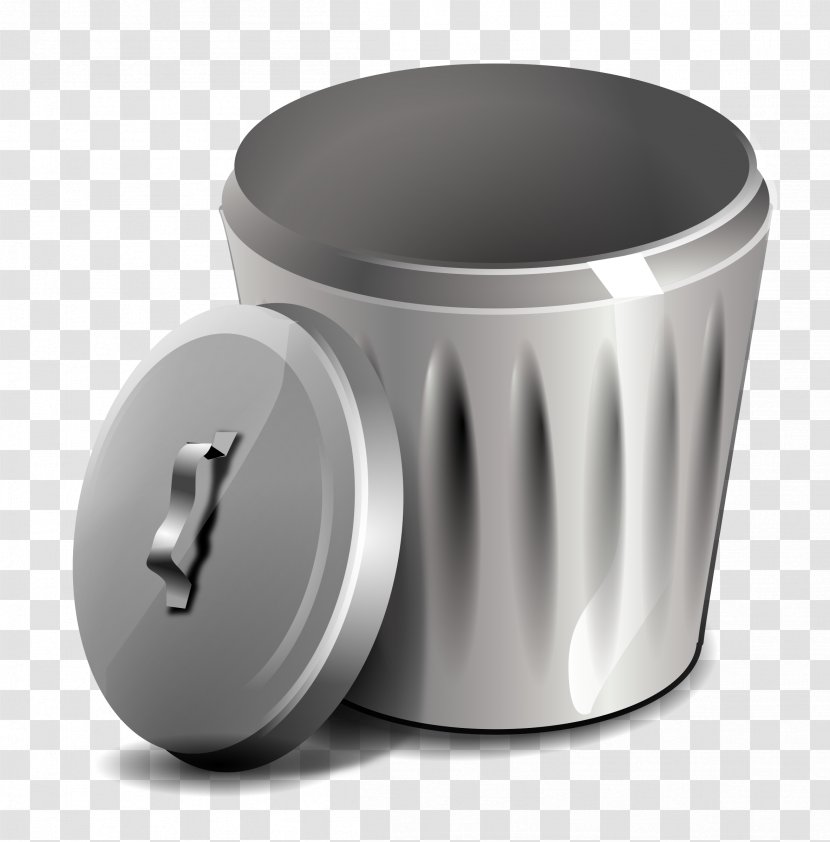 Waste Container Clip Art - Tableware - Trash Can Transparent PNG